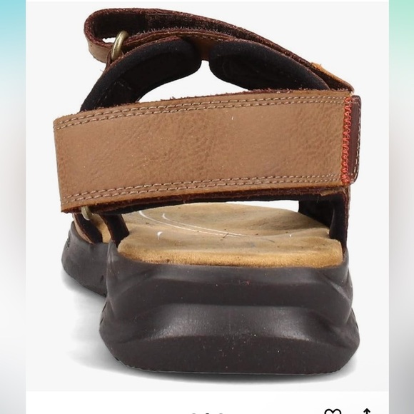 Clarks Men\'s Hapsford Creek Sandal in Tan Leather main image 11